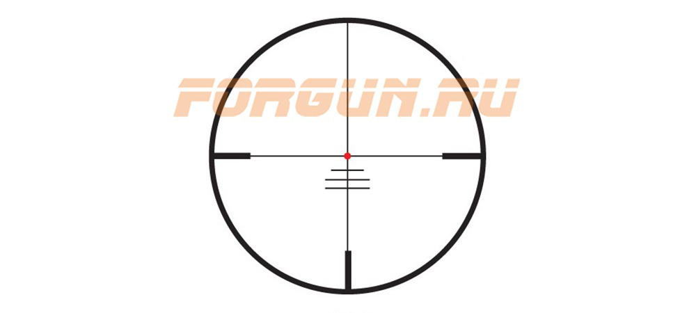 Сетка G4B в прицеле Kahles Helia 5 2.4-12x56, шина SR